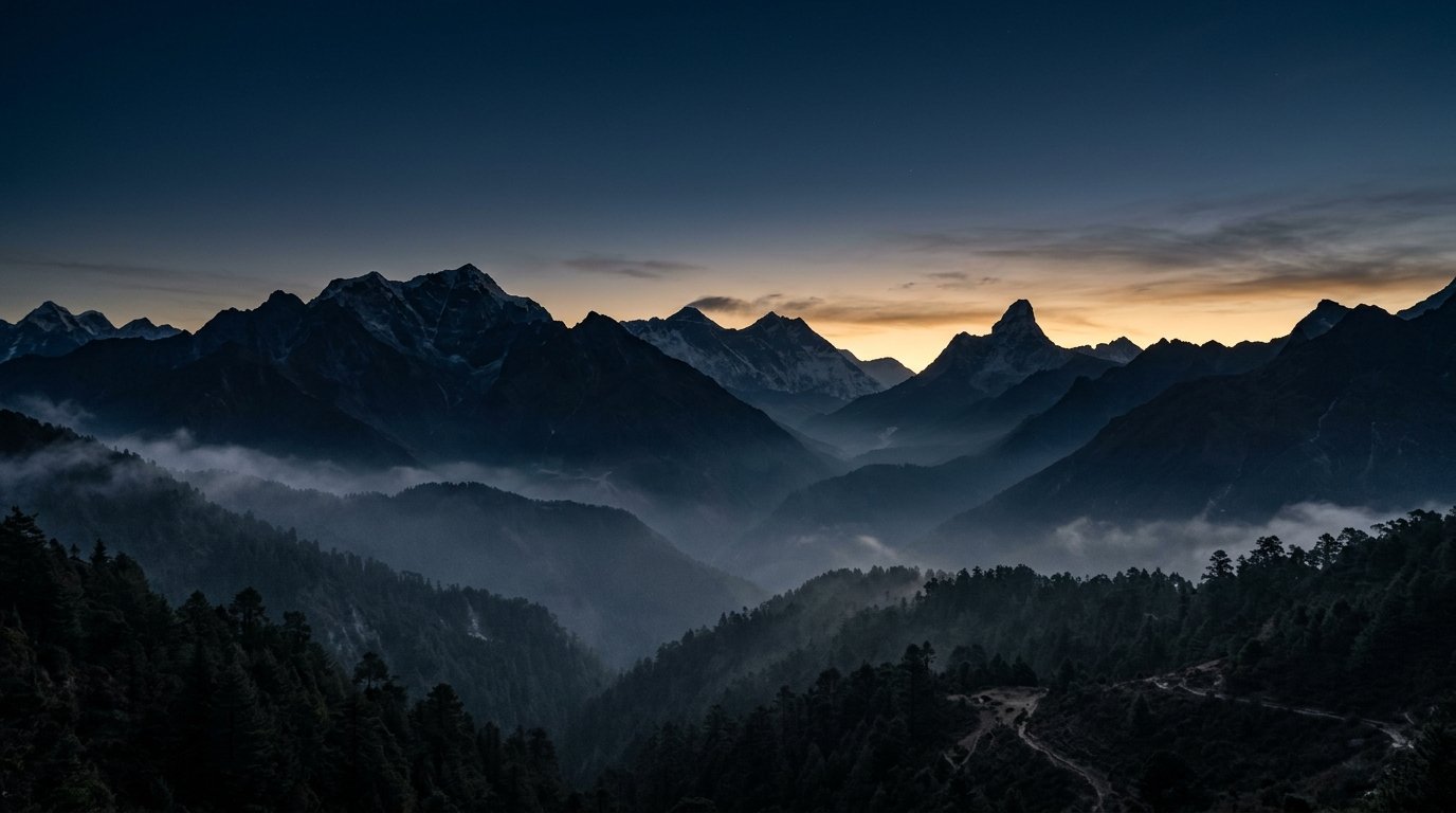 Himalayas at Twilight - Nagarjuna Travels 2027 Planning Assistance