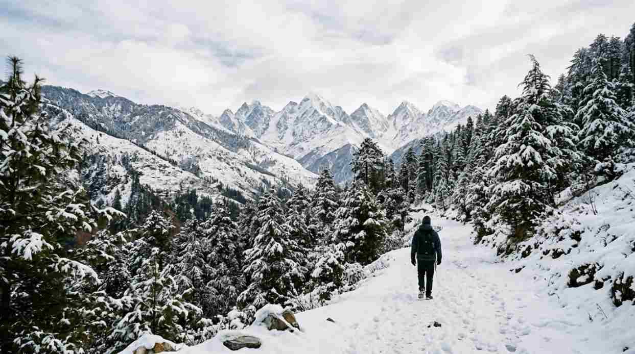 Munsiyari in December Snow