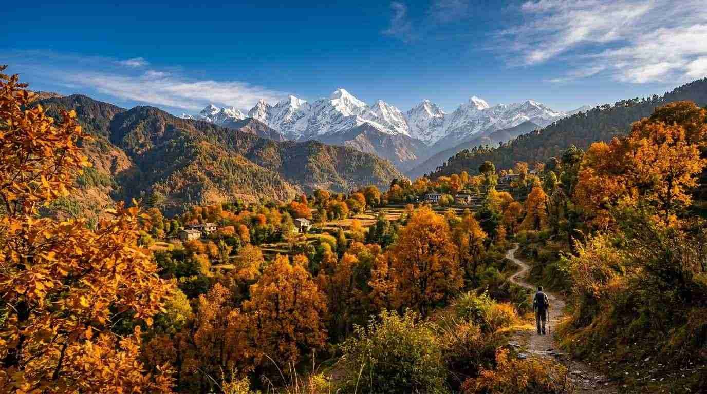 Munsiyari in November Autumn