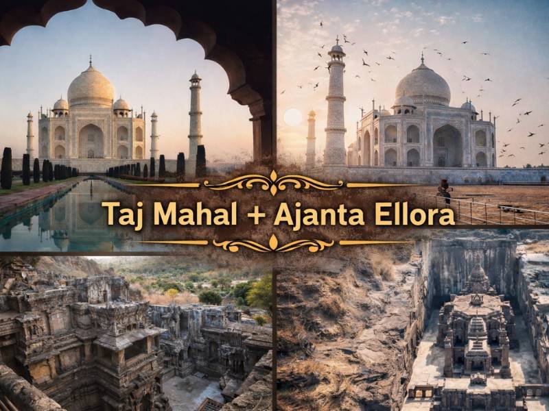Taj Mahal + Ajanta Ellora UNESCO Tour