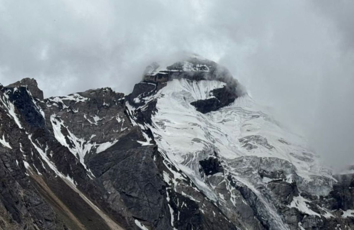 Adi Kailash mountain peak in Uttarakhand at 5,945 meters height
